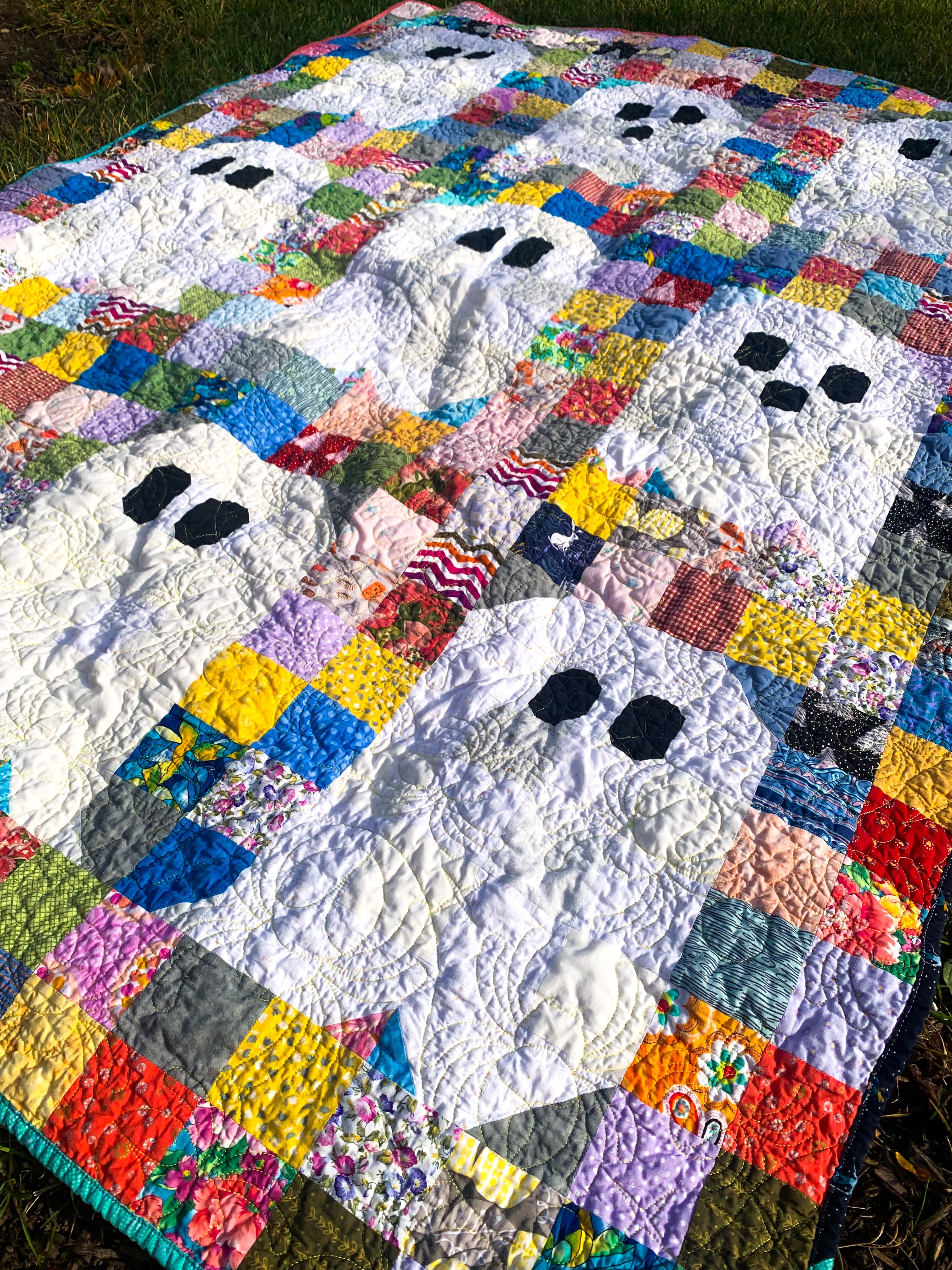 Patchwork Ghost Quilt